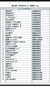 第1回GAVIC杯 U-11 U-10TRM.