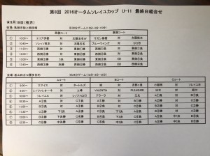 オータムソレイユCUP 最終日